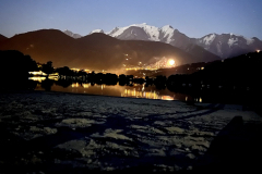 Le Mont blanc vue de nuit